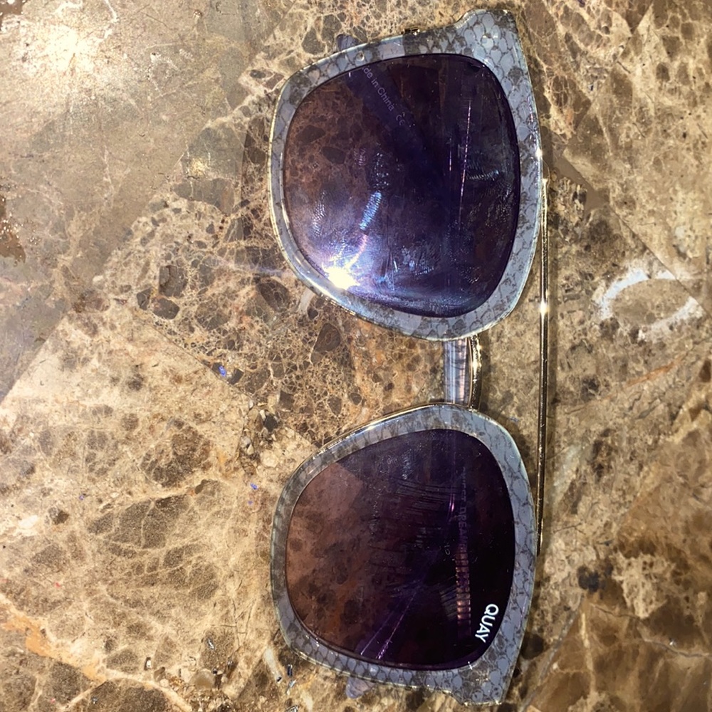 Quay sunglasses very lightly used. No large scratches.